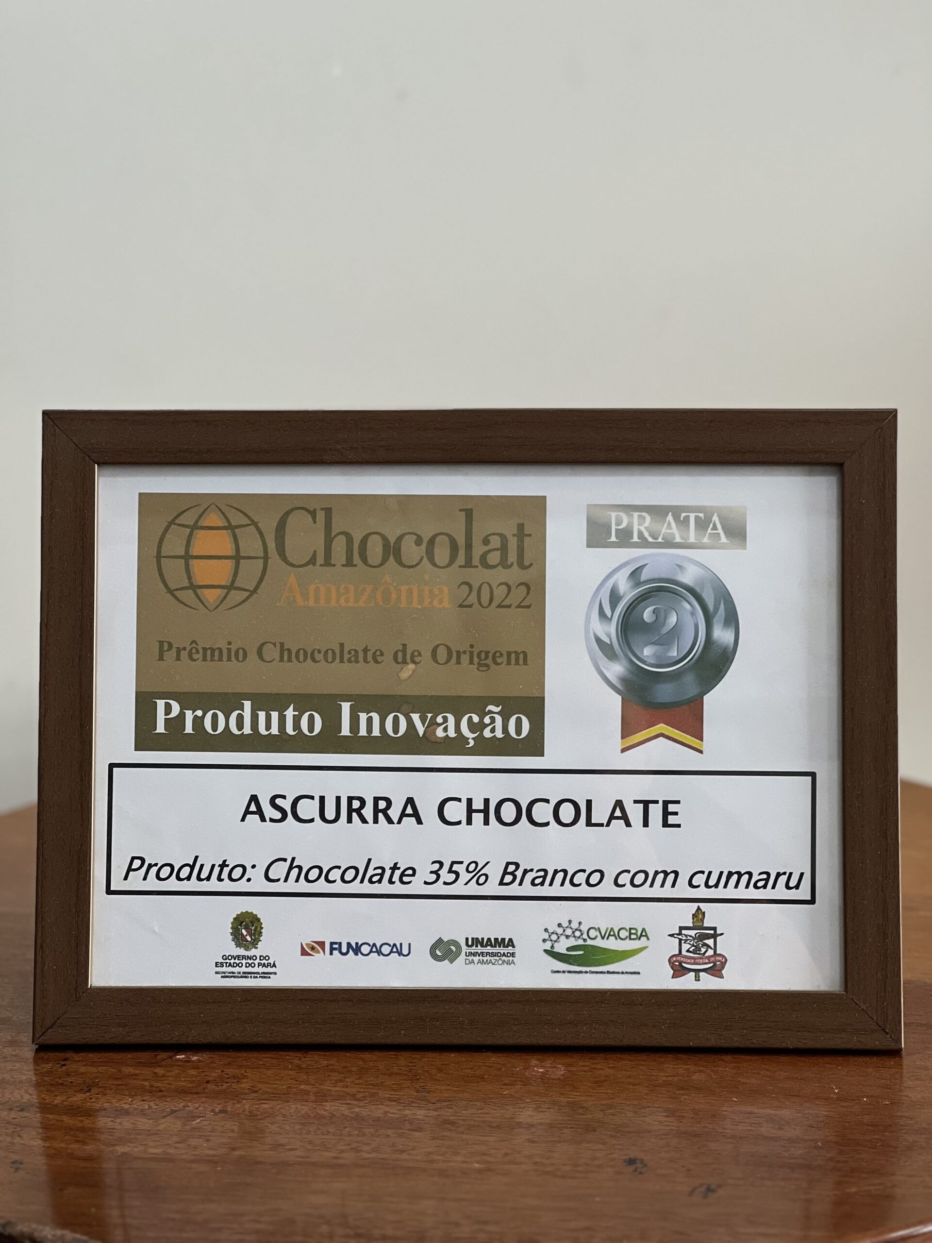 Prata Chocolat Amazônia 2022 Categoria Inovação